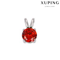 Подвеска Xuping с оранжевым фианитом родиум 10003682