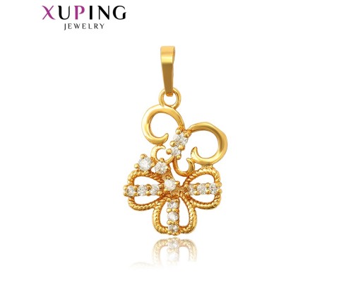 Подвеска Xuping с белыми фианитами позолота 24К 10005345