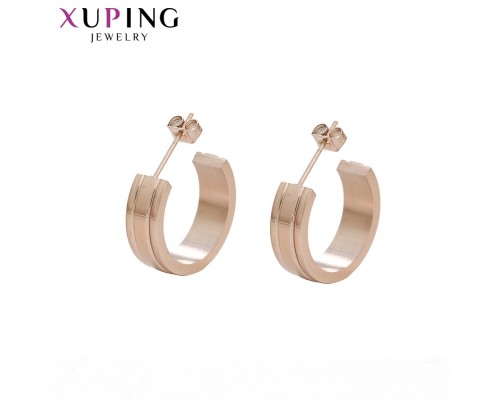 Серьги Xuping розовая позолота ST 10008337