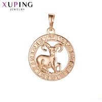 Подвеска Xuping Знак зодиака розовая позолота 2501000