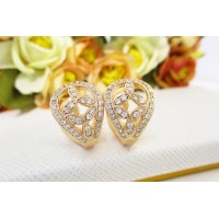 Серьги Xuping с белыми фианитами позолота 18К 6499000